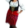 Womens Plus Size Pirate Girl Costume