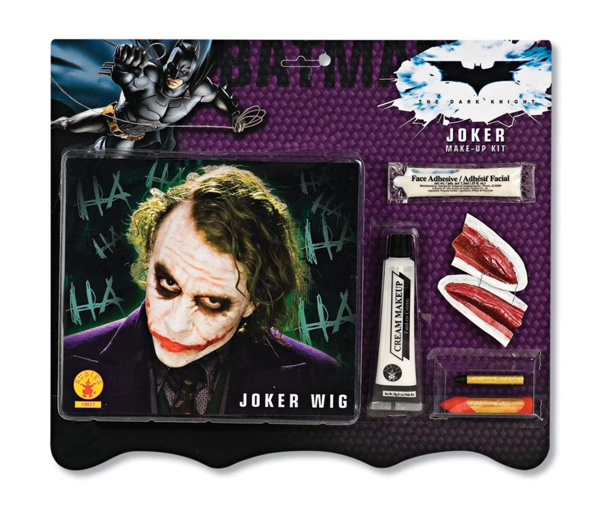 Batman Joker Deluxe Makeup Kit And Wig 1 Batman Joker Deluxe Makeup Kit And Wig