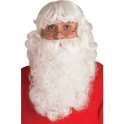 Deluxe Santa Beard And Wig Set