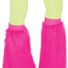 Adults Pink Fluffy Leg Warmers
