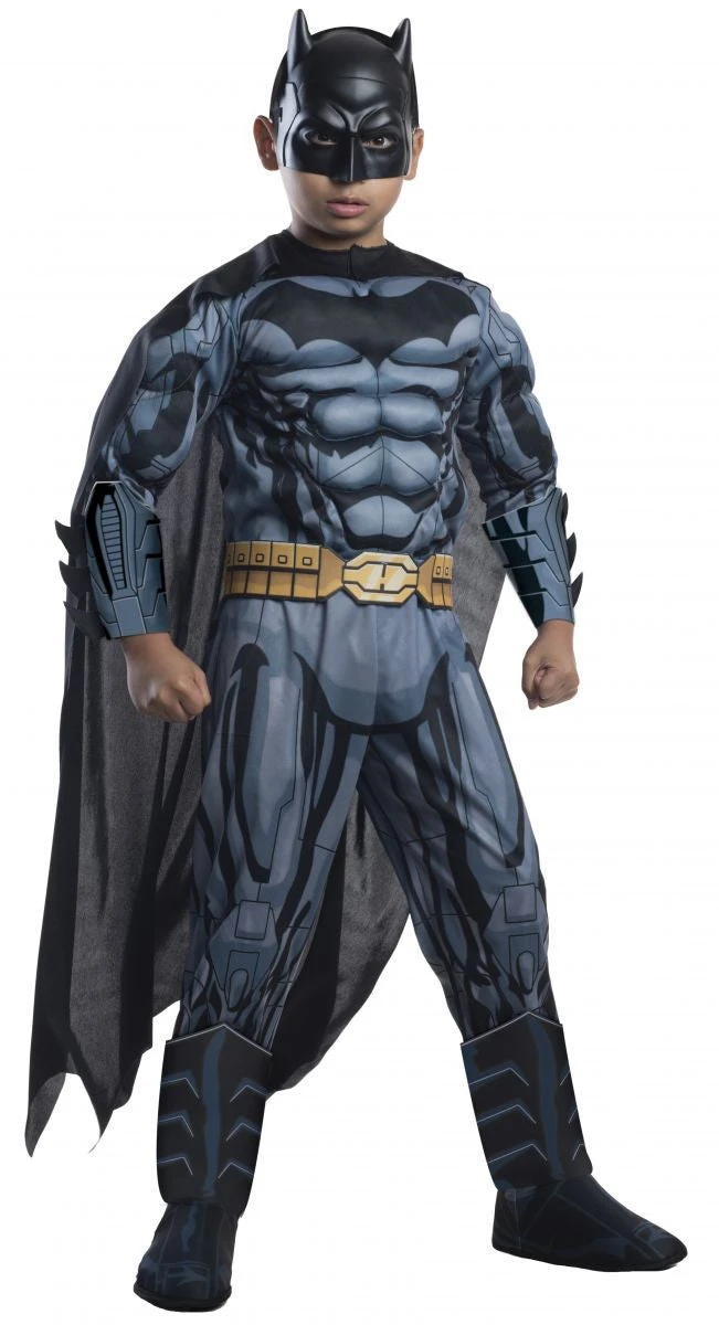 Boys Deluxe Muscle Chest Batman Costume 1 Boys Deluxe Muscle Chest Batman Costume