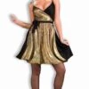 Disco Woman Costumes Gold Disco Woman