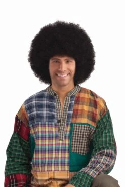Deluxe Halloween Afro Wig Black