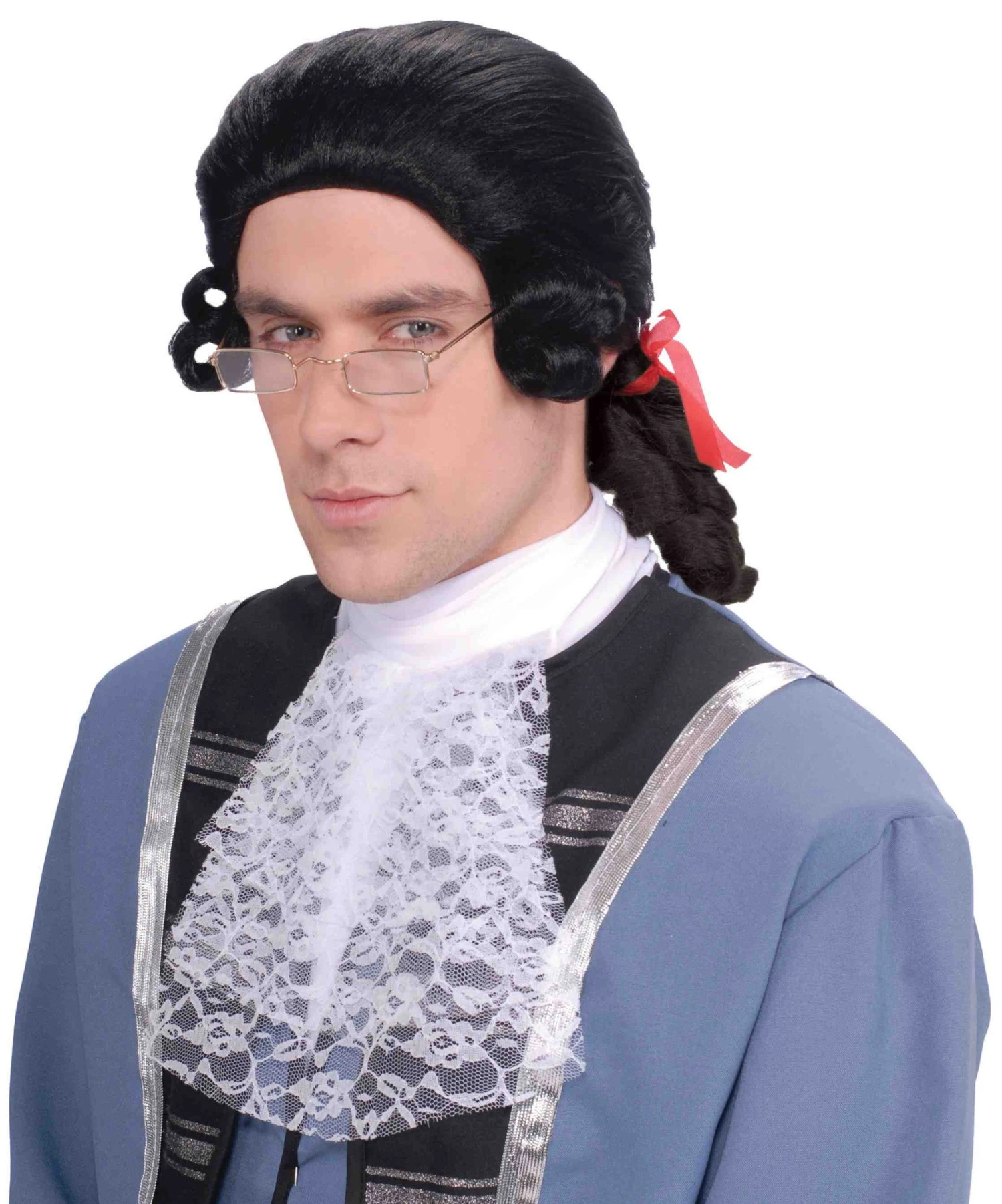 Wig-Men's Colonial-Black 1 Wig-Men's Colonial-Black