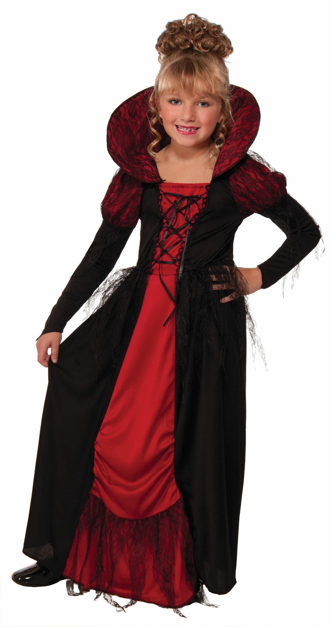 Girls Vampiress Queen Costume 1 Girls Vampiress Queen Costume