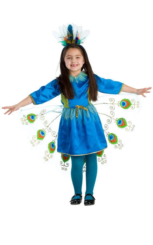 Girls Proud Peacock Costume 1 Girls Proud Peacock Costume