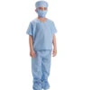 Childs Doctor Nurse Dentist Blue Scrubs