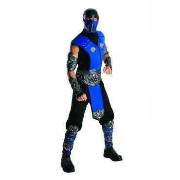 Mens Mortal Kombat Deluxe Sub-Zero Costume 1 Mens Mortal Kombat Deluxe Sub-Zero Costume