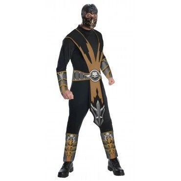 Mens Mortal Kombat Scorpion Costume 1 Mens Mortal Kombat Scorpion Costume