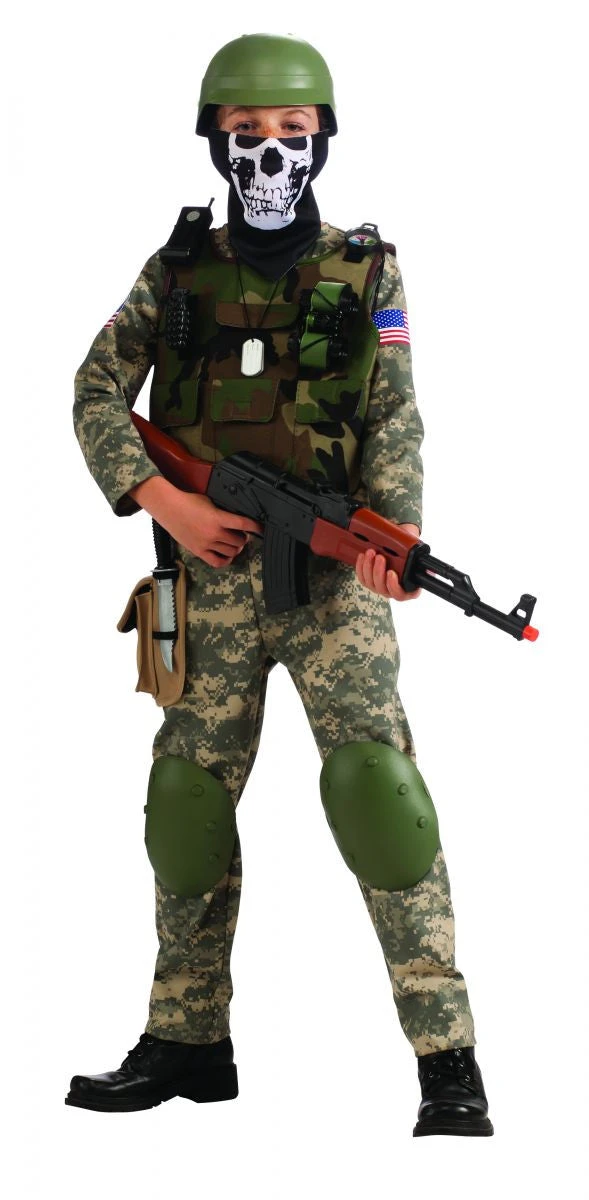 Boys Camo Trooper Costume 1 Boys Camo Trooper Costume