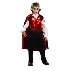 Boys Vampire Costume With Fiber Optic Lights