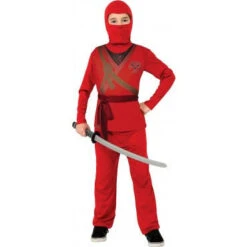 Boys Red Ninja Costume