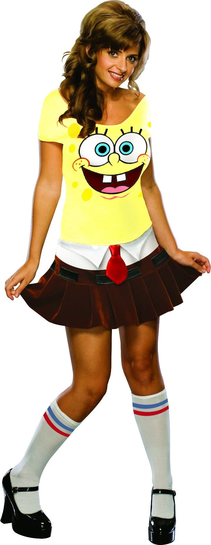 Womens/Teens Spongebob Costume 1 Womens/Teens Spongebob Costume