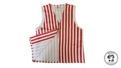 Adults Red & White Striped Vest -Halloween Costumes Series 9