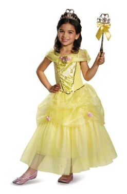 Disguise Girls Disney Princess Deluxe Belle Costume