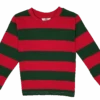 Infants/Toddlers/Kids Red & Green Nightmare On The Street Striped T-Shirt Costume