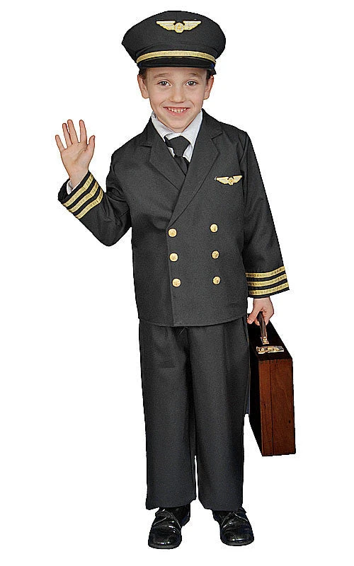 Kids/Toddlers Deluxe Pilot Costume 1 Kids/Toddlers Deluxe Pilot Costume