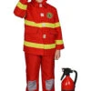 Kids Red Fire Fighter Costume